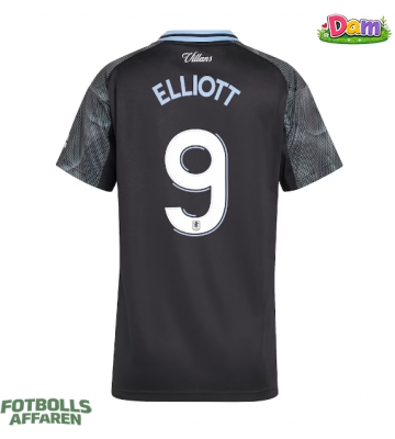 Aston Villa Harvey Elliott #9 Bortatröja Kvinnor 2025-26 Kortärmad